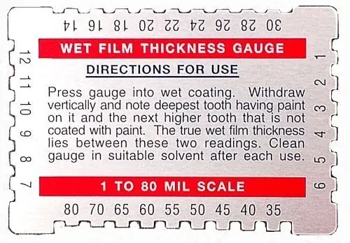 Wet Film Thickness Gauge