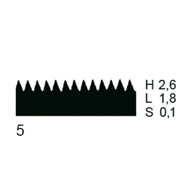 PPW Toothed Blade (Metal) - Shape 5
