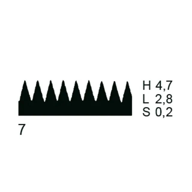 PPW Toothed Blade (Metal) - Shape 7