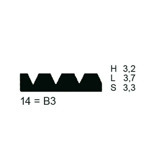 PPW Toothed Blade (Metal) - Shape 14 = B3