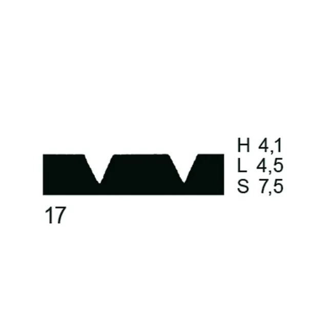 PPW Toothed Blade (Metal) - Shape 17