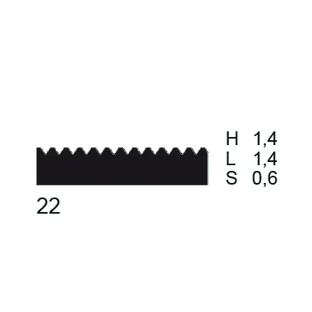 PPW Toothed Blade (Metal) - Shape 22
