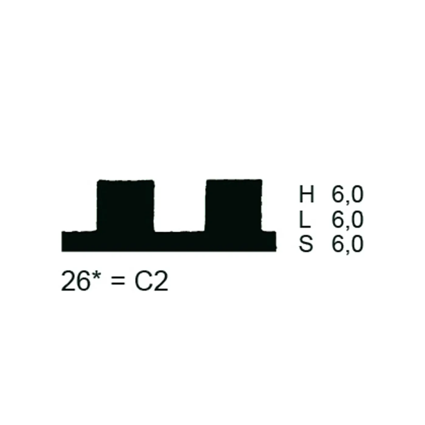 PPW Toothed Blade (Metal) - Shape 26
