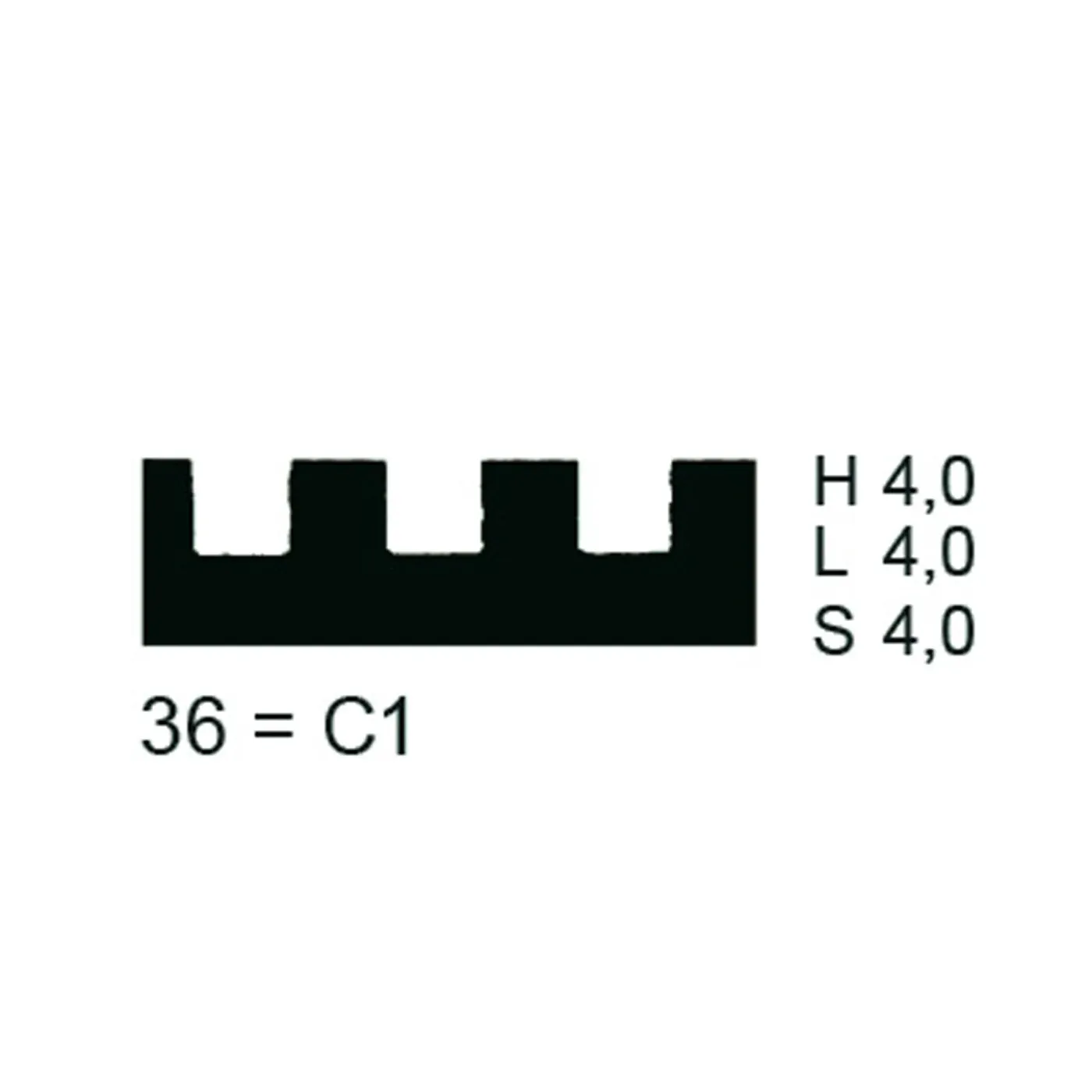 PPW Toothed Blade (Metal) - Shape 36