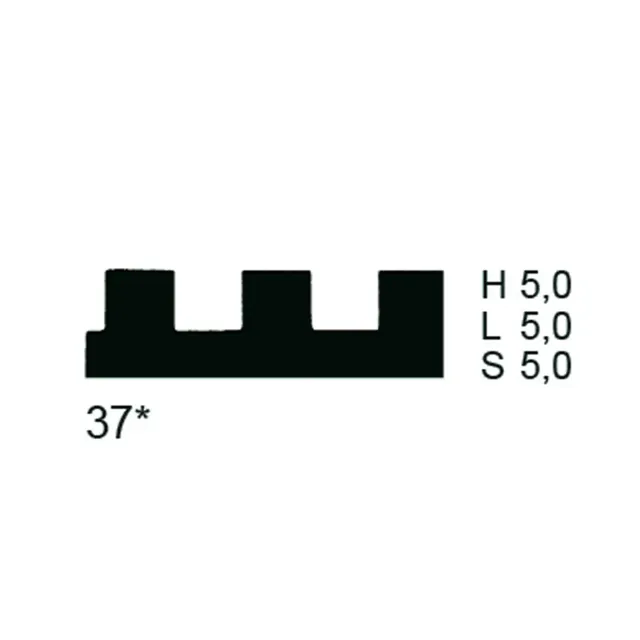 PPW Toothed Blade (Metal) - Shape 37