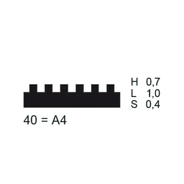 PPW Toothed Blade (Metal) - Shape 40 = A4