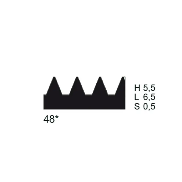 PPW Toothed Blade (Metal) - Shape 48