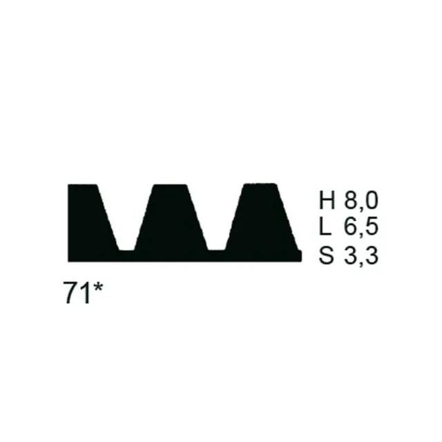 PPW Toothed Blade (Metal) - Shape 71