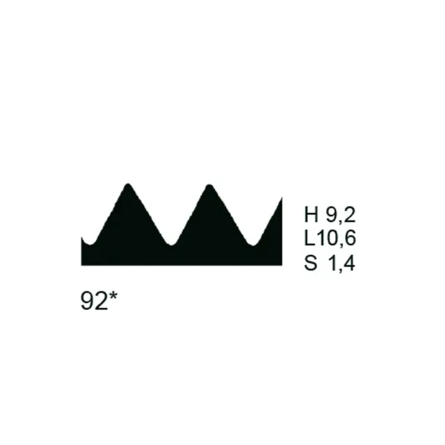 PPW Toothed Blade (Metal) - Shape 92