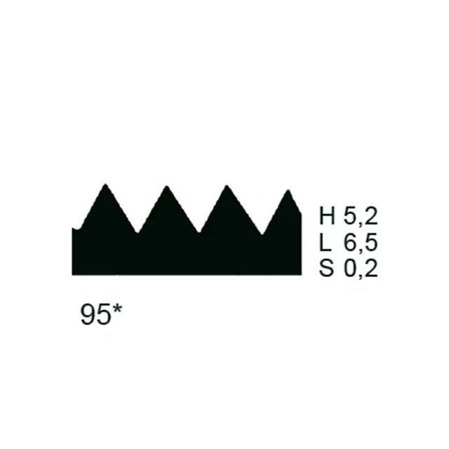 PPW Toothed Blade (Metal) - Shape 95