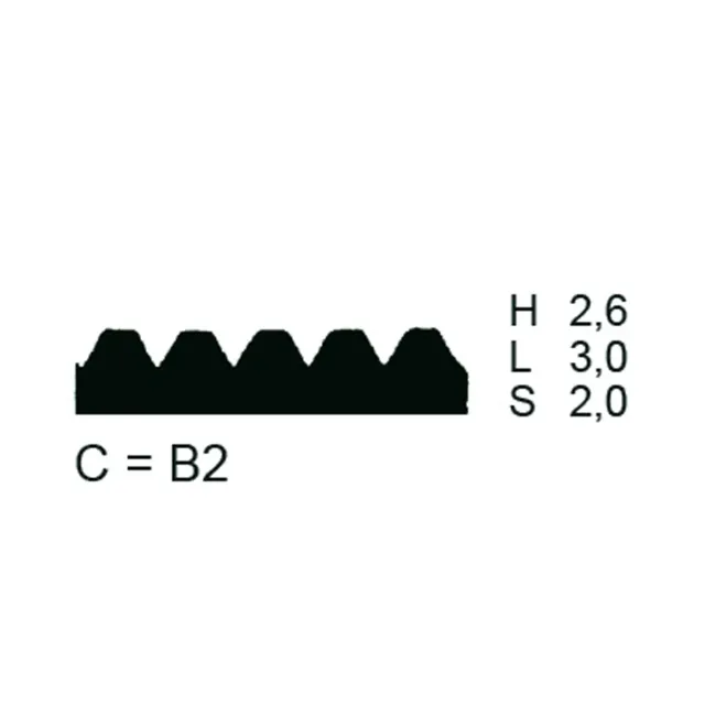 PPW Toothed Blade (Metal) - Shape C = B2