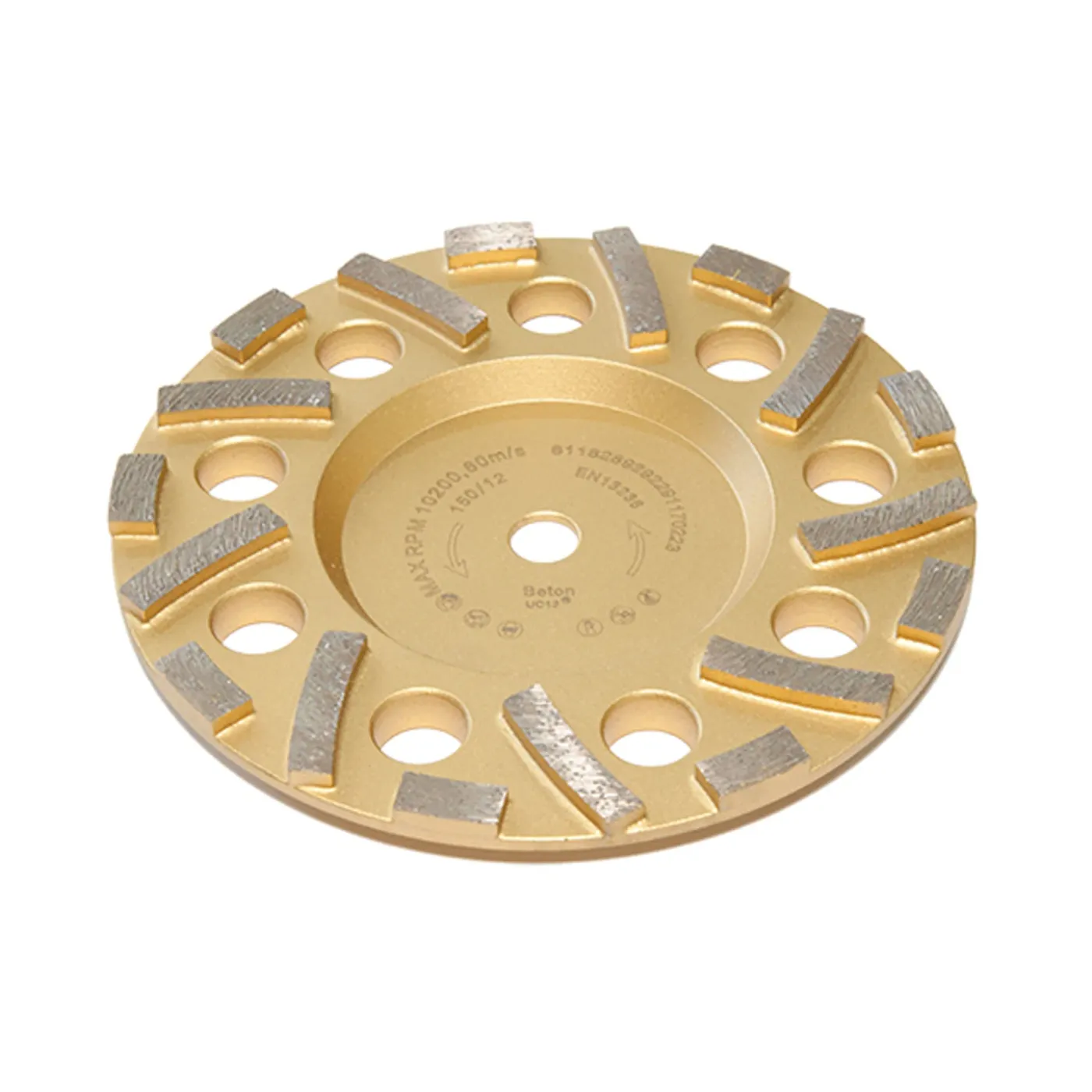 Diamond Grinding Cup Gold (150MM)